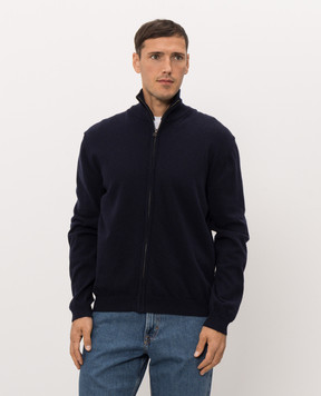Woolrich Blue wool cardigan CFWOKN2064MRUF5094
