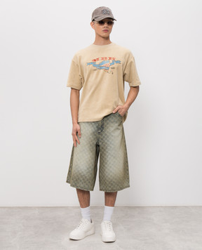Misbhv Beige terry T-shirt with print 260U113