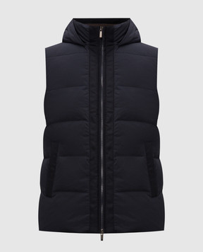 Peserico Blue down vest R53087G3604