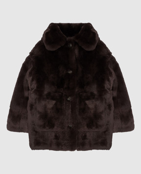 Yves Salomon Enfant Children's rabbit fur coat 20WEM307XXREXX