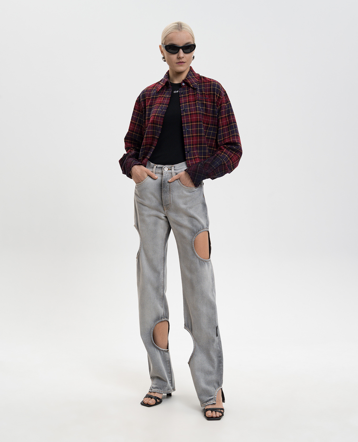 

Black ribbed T-shirt with OFF logo Off-White