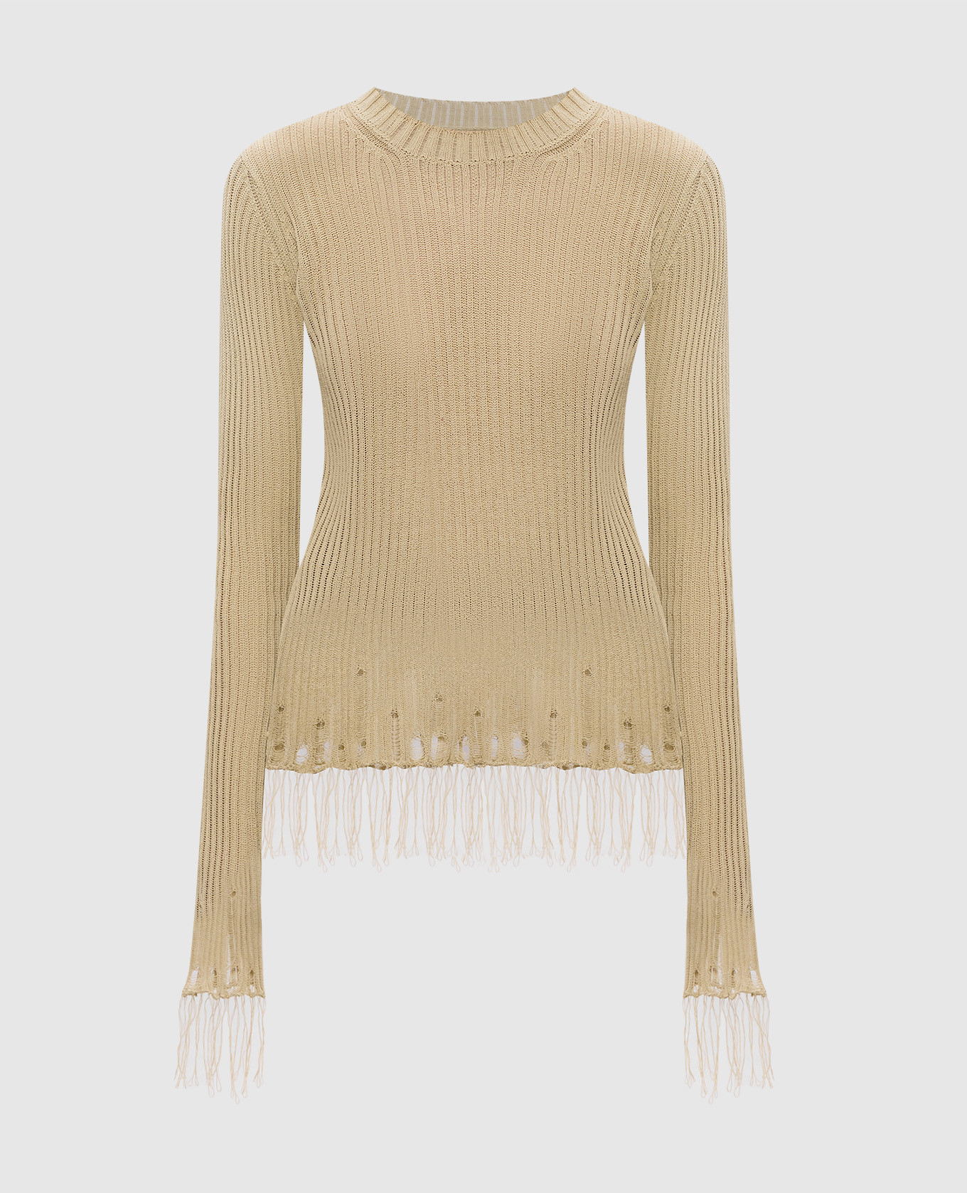 

Beige jumper with loose-fitting effect UMA WANG