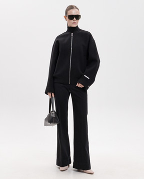 Max Mara Sportmax ONDATA black wool bomber jacket SPXONDATA