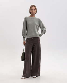Twinset Green wool and cashmere sweater with lurex 262TP3512