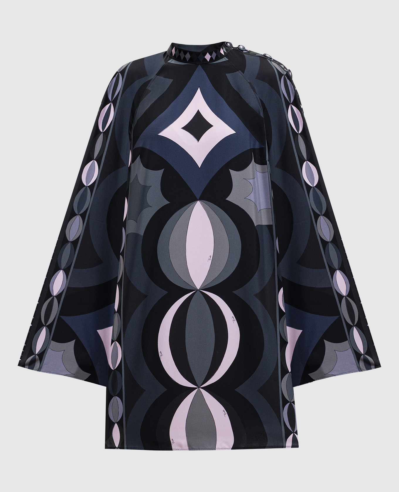 

Printed silk mini dress PUCCI, Black