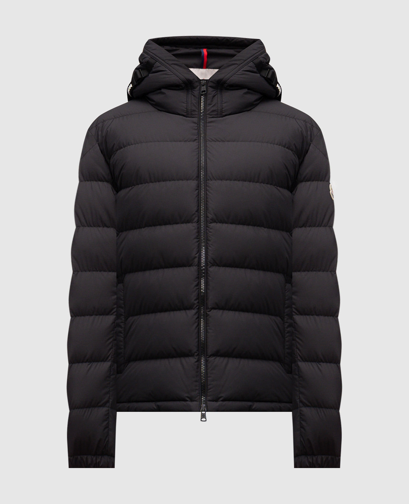

Laveraet black down jacket with logo Moncler