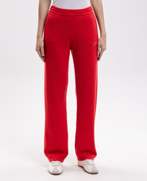 Sporty & Rich Red cashmere and wool pants PA02782327RE50
