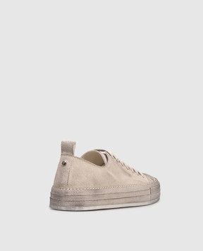 Ann Demeulemeester Beige suede Nono sneakers B0012588LT147