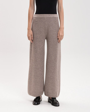 Allude Beige wool and cashmere pants 26517035
