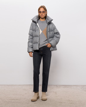 Peserico Gray wool, silk and cashmere jumper S99965F12G9283
