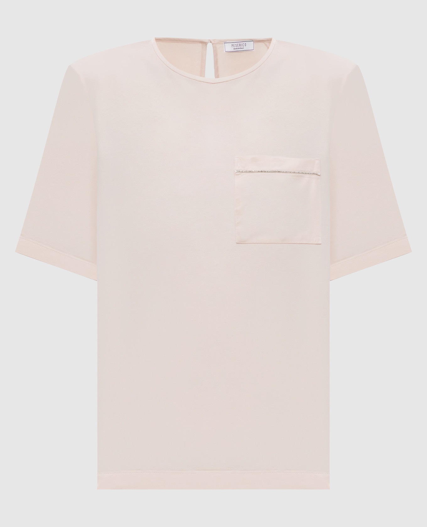 T-shirt rose avec une chaîne Monil