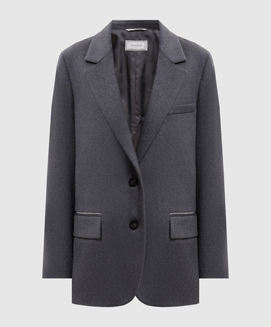 Gray jacket with wool