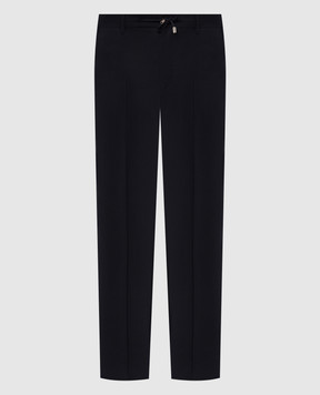 Stefano Ricci Blue wool pants M1T80A0003W610