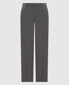 Peserico Gray wool pants A0487702008