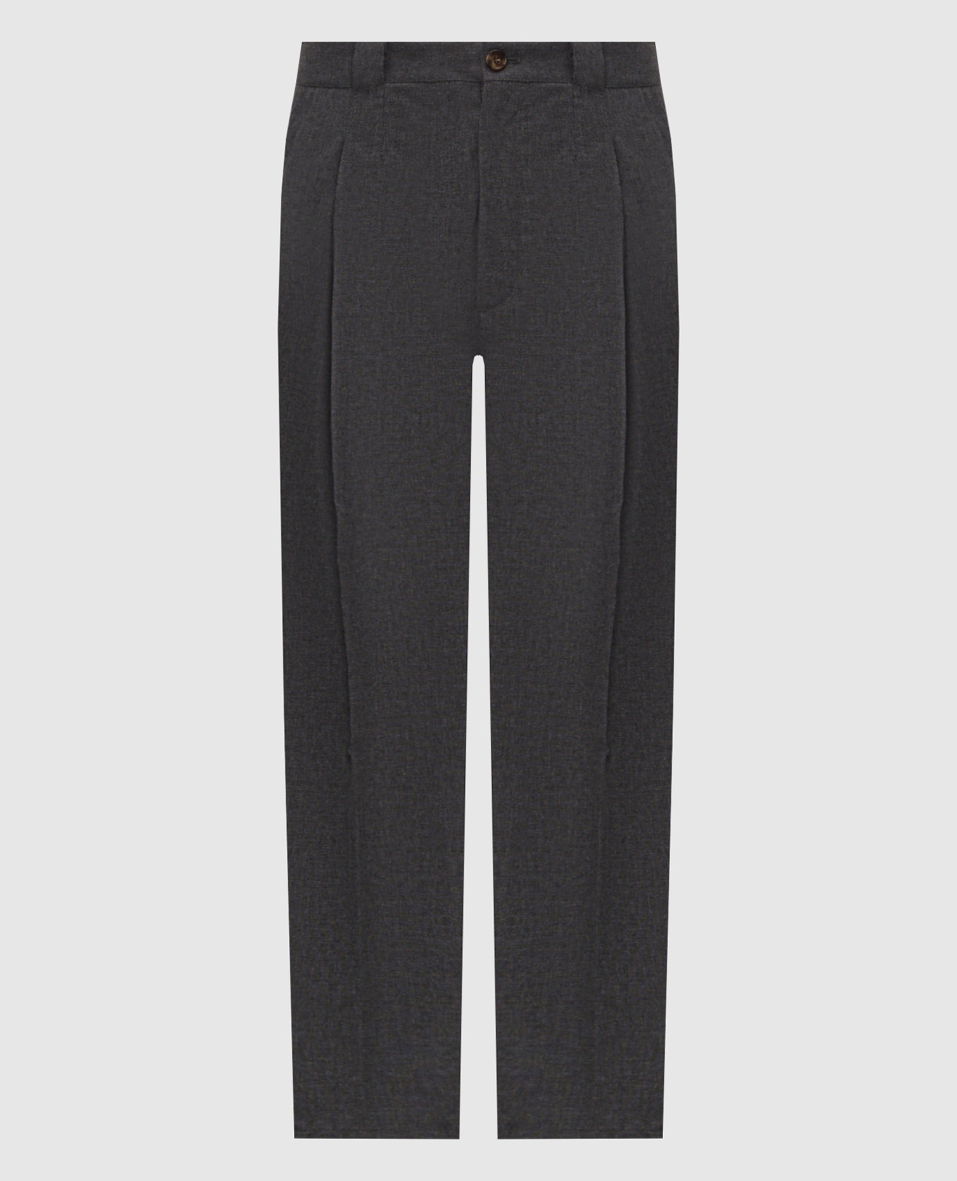 Gray wool and silk pants Brunello Cucinelli
