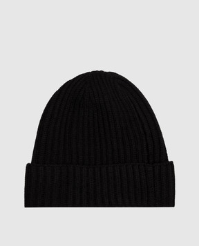 Agnona Black cashmere hat MK08U401K0513