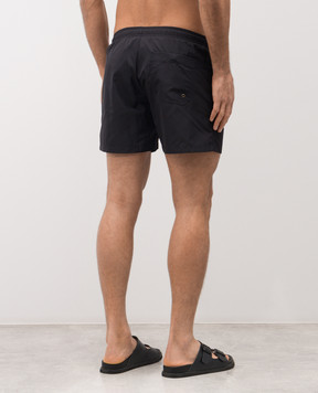 Peserico Blue swim shorts with embroidered logo R17001C0RCC808