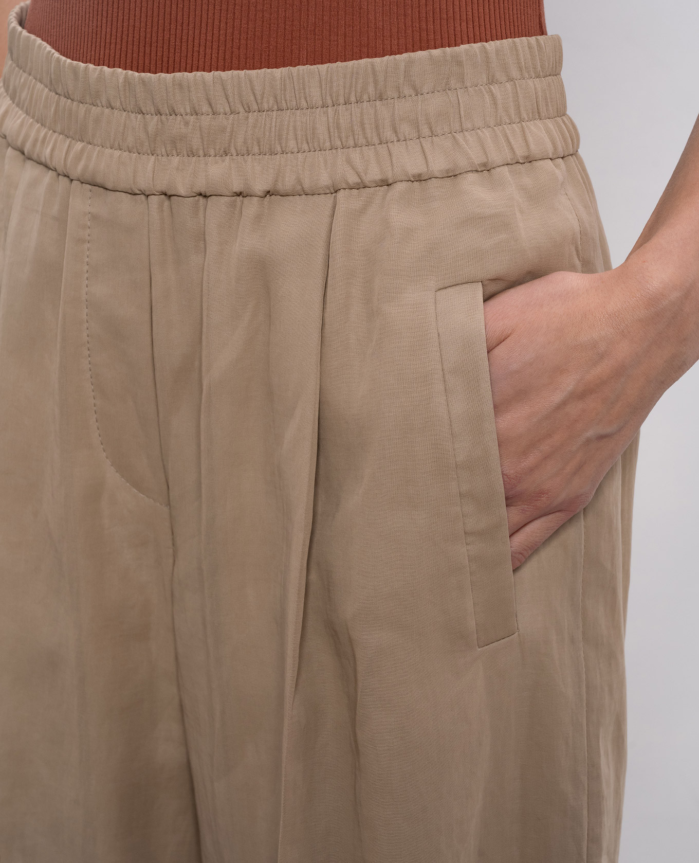 Beige pants Brunello Cucinelli 5