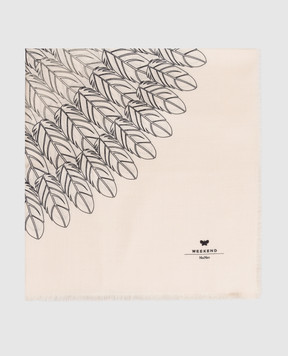 Max Mara Weekend KAEDUCATA ivory wool and silk scarf WKAEDUCATA