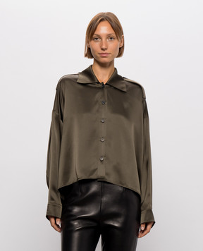 Khaite Bodine khaki silk blouse 24803029