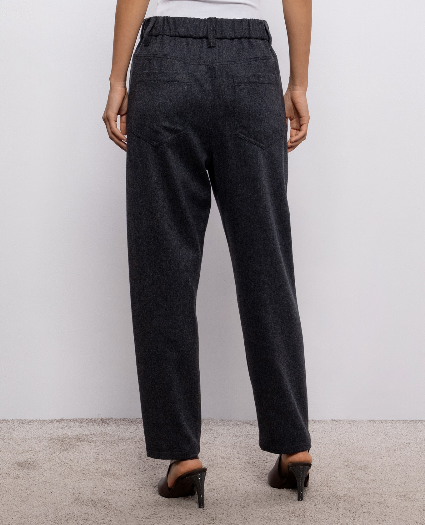 Gray wool pants Brunello Cucinelli 4