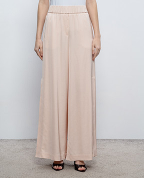 Peserico Pink pants with a monil chain P04123Z01930