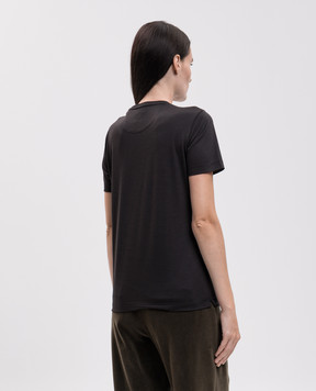 Marco Pescarolo Black wool T-shirt AMATAD54Y04