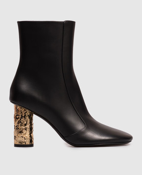 Givenchy Black leather Tape ankle boots BE605VE1J7