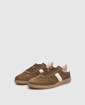 Tom Ford Brown ARCHER nubuck sneakers J1584LCL215N