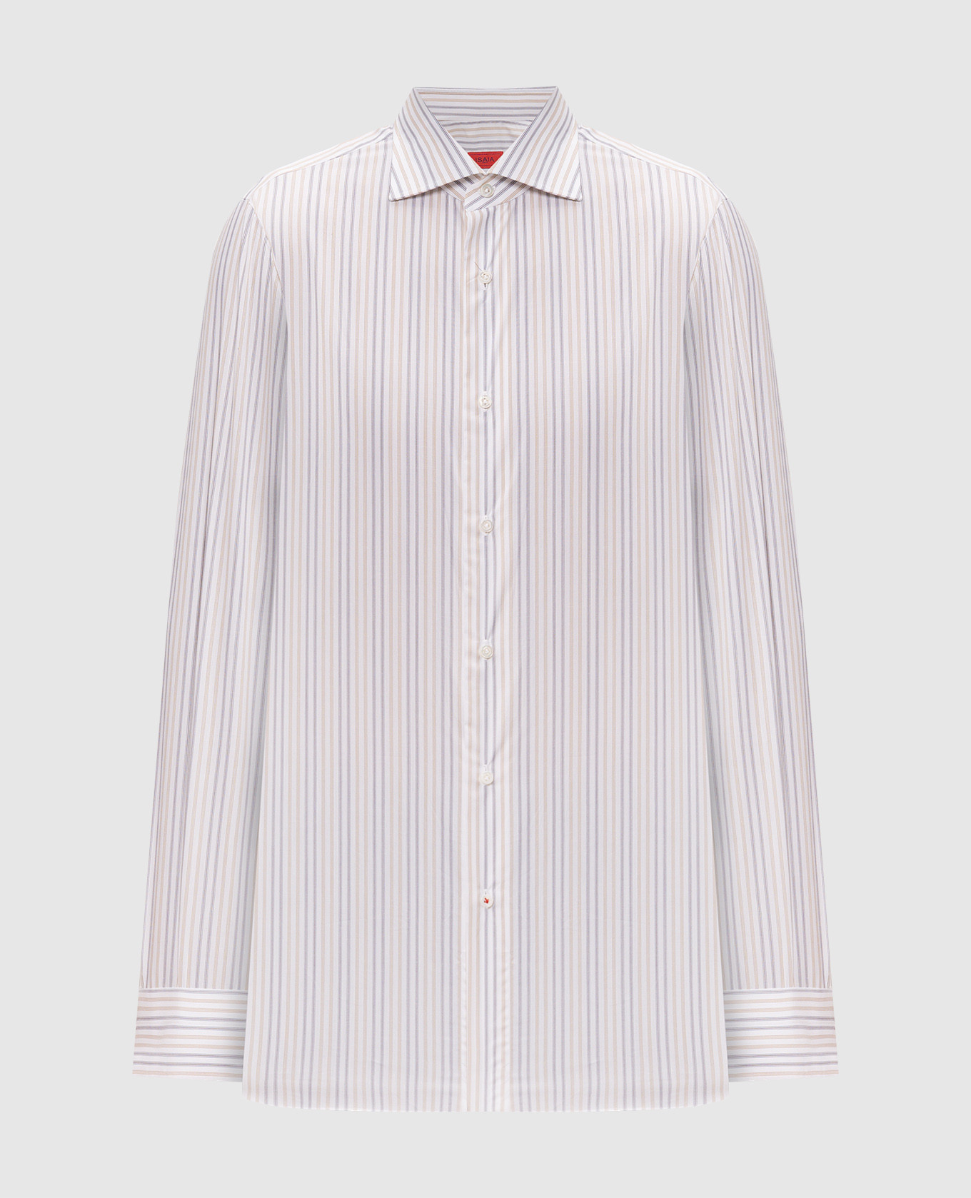 White striped shirt ISAIA