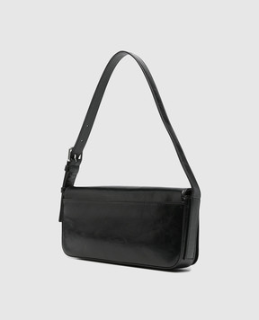 Alexander Wang Black leather bag with textured logo 20426K55L