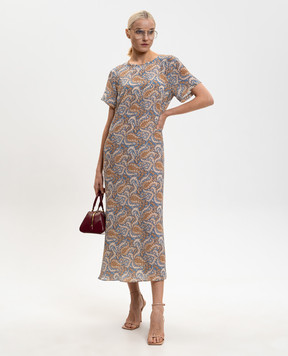 Max Mara Weekend Blue silk midi dress CRESPO WKDCRESPO