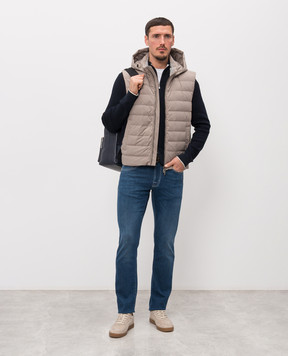 Peserico Gray down vest R530743604I