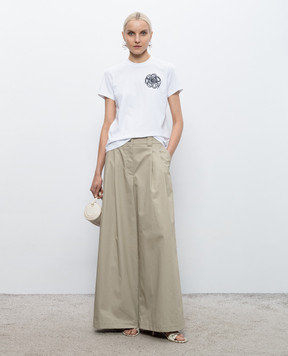 3.1 Phillip Lim White T-shirt with embroidery S26110386PJB