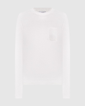 Peserico Ivory wool, silk and cashmere jumper A99202F12A9283