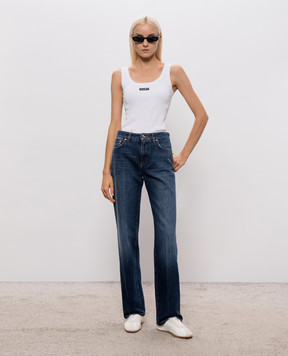 Dolce&Gabbana Blue jeans with a worn effect FTDM0DG8PS2