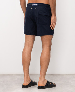 Vilebrequin Blue swim shorts with patch MOOC4A00
