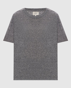 Loulou de Saison Ezra grey wool t-shirt EZRALDS