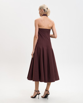 Simkhai Burgundy midi dress Melissa 1261220HC