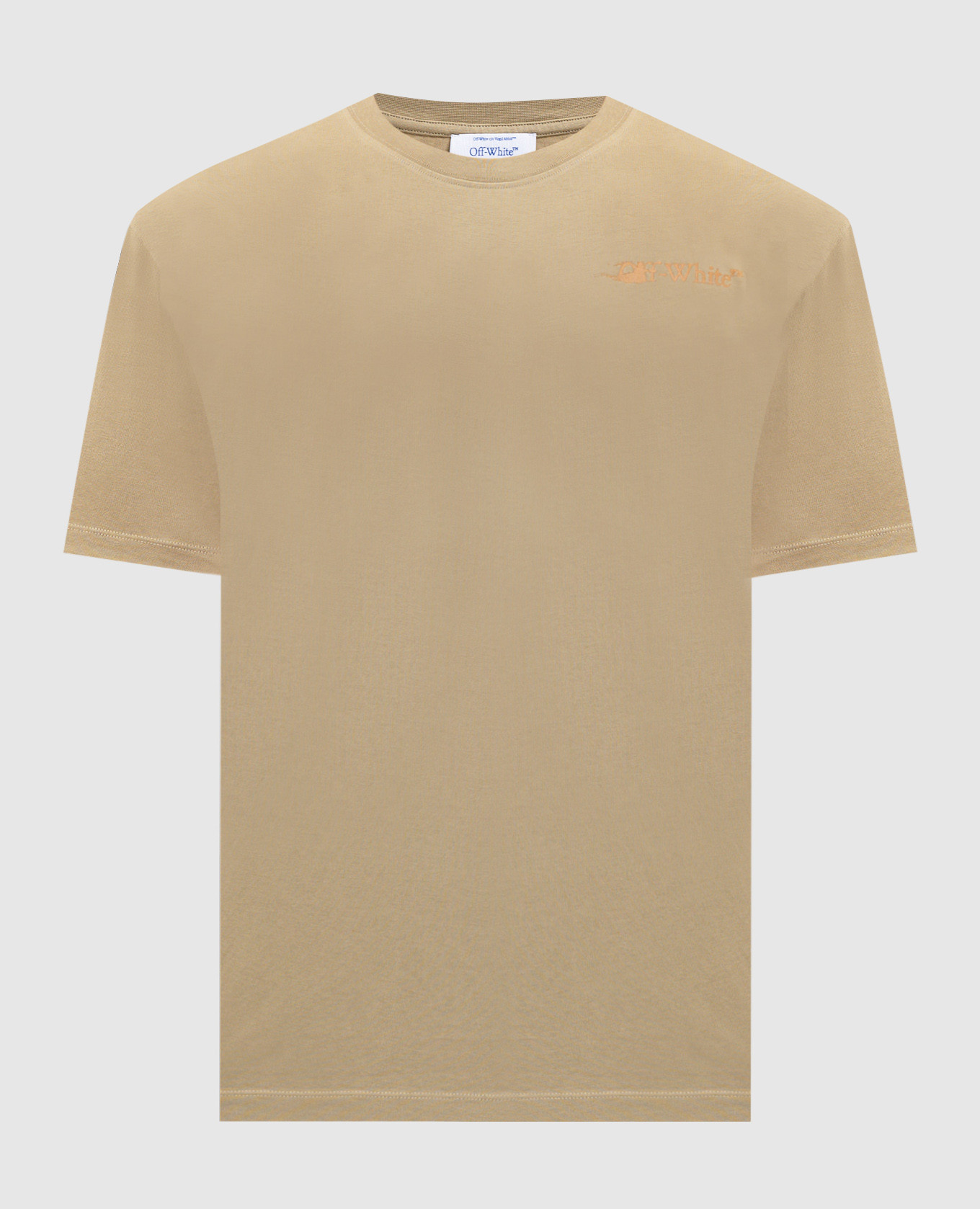 Ink Arrow khaki T-shirt Off-White
