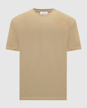 Off-White Ink Arrow khaki T-shirt 44MAA027F5J007