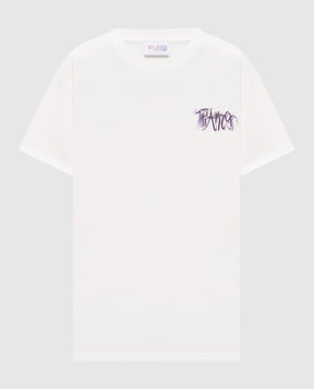 The Attico Ivory T-shirt with logo print 260WCT00353JJJ025GA