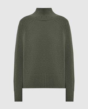 Allude Green wool and cashmere sweater 26517104