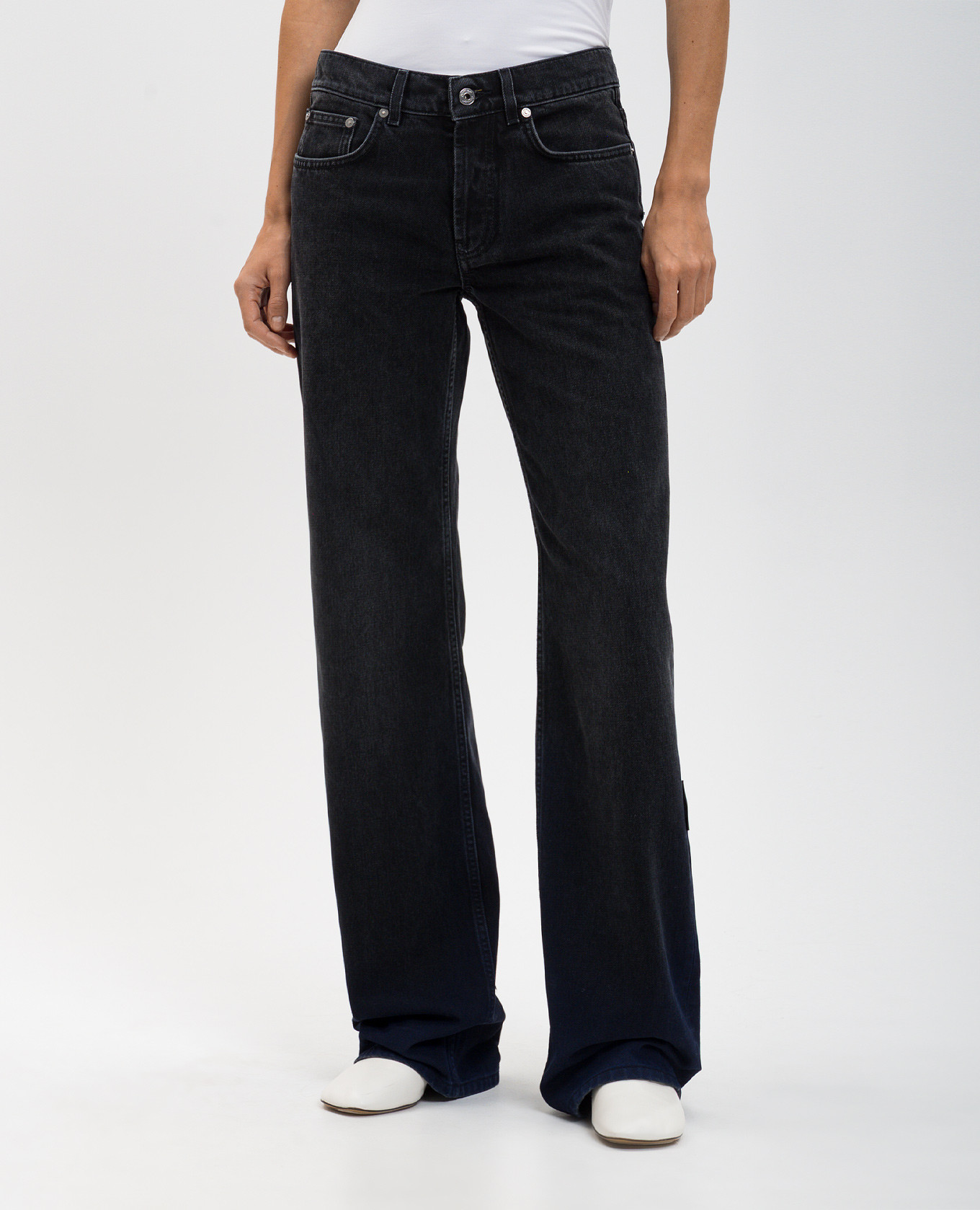 

Black jeans with logo patch Off-White