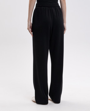 Max Mara Black FELTRE wool sweatpants MXMFELTRE