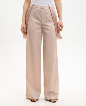 Dondup Beige wool pants DP872WFH188DXXX