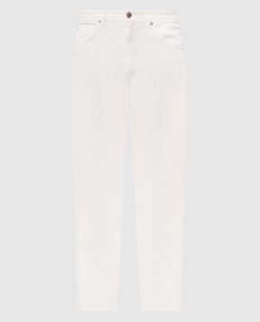 Peserico Ivory jeans with patch R54717TSQ03644