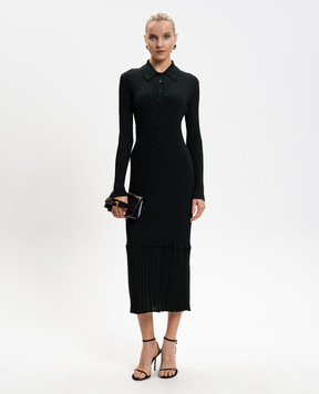 PROENZA SCHOULER Luiza green ribbed dress R2617345KY410