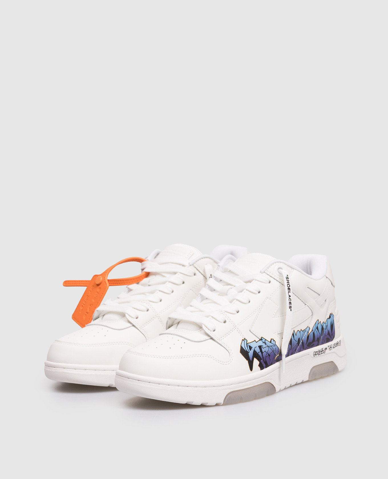

Out Of Office white leather sneakers with print Off-White