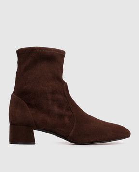 Stuart Weitzman Maeve brown suede ankle boots SM436